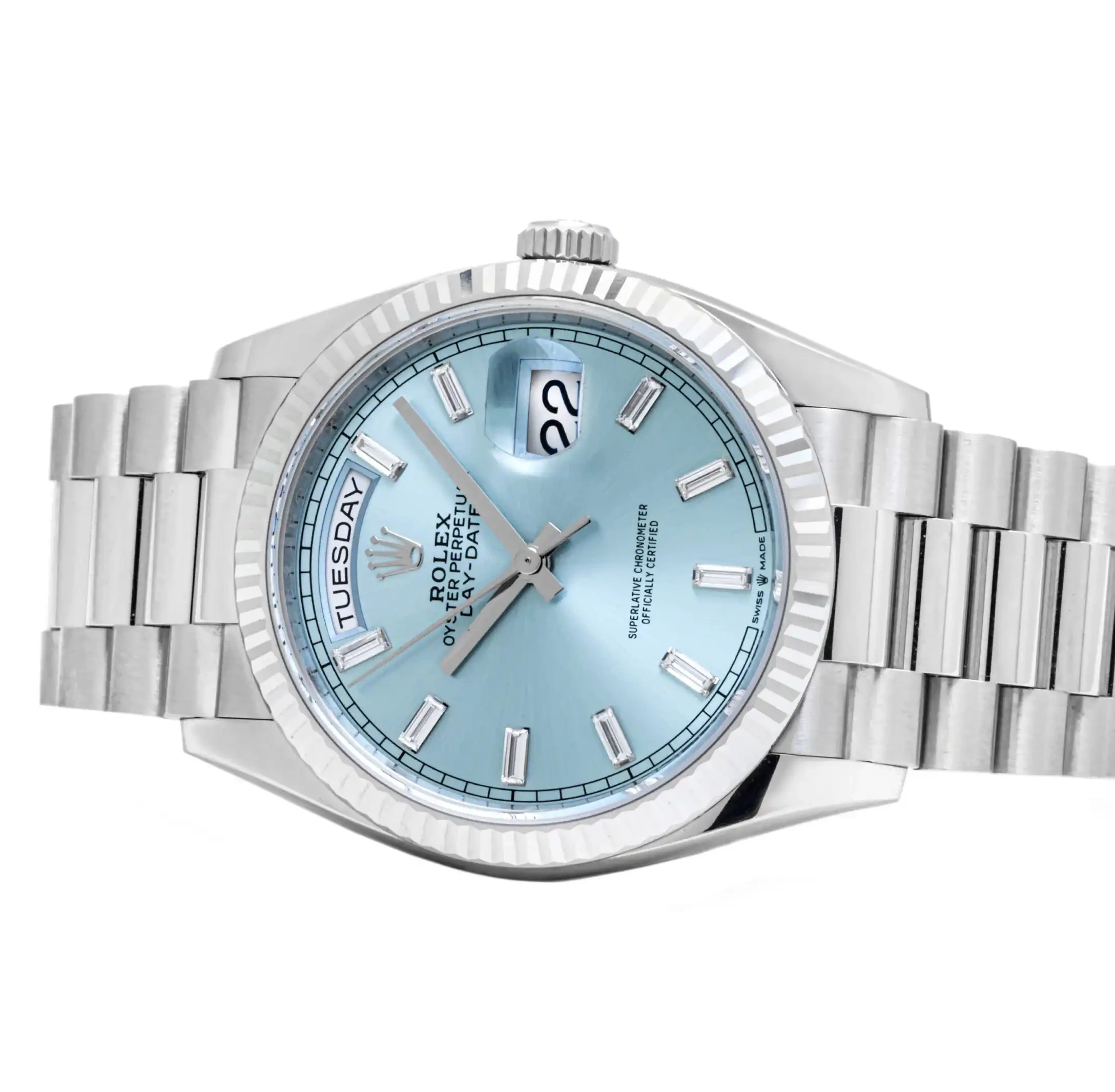 PrestigiousJewellers Day-Date Platinum Rolex 228236 0707